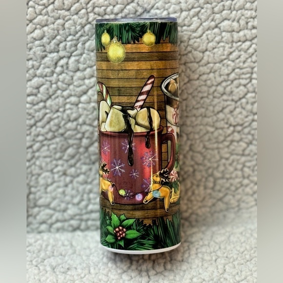 Hand Crafted Other - Christmas time coffee skinny 20 ounce Tumbler